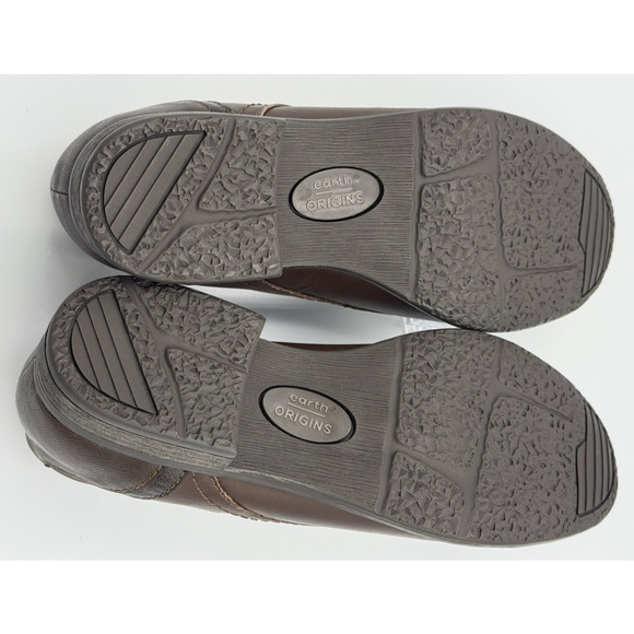 Earth Origins Navigate Nate Women's 9M Brown Leather Cap Toe Slip on New - Picture 7 of 9